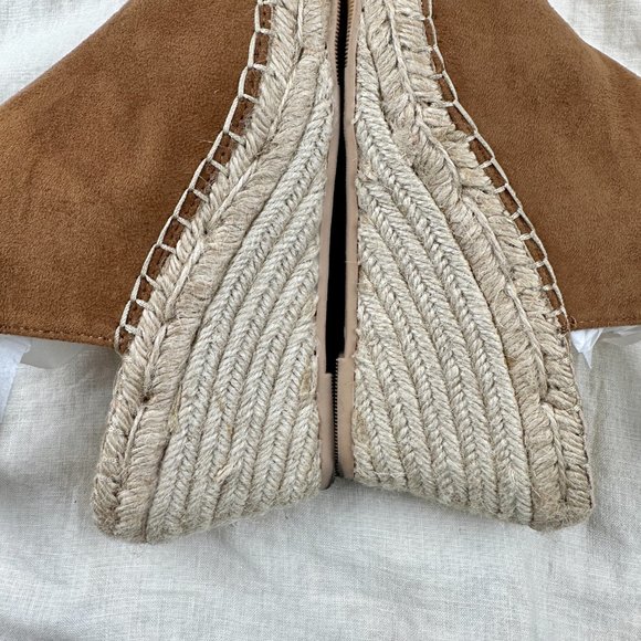 Gap Espadrille Braided Wedge Heel Open Peep Toe Summer Shoe Size 9 - Picture 7 of 10